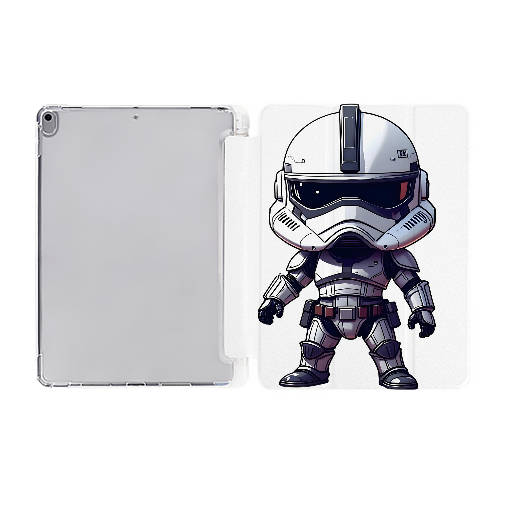 （画像用） スター・ウォーズ Star Wars IPad ケース ペン収納付き 三つ折りスタンド PUレザー×シリコン 対応機種9.5/10.5/10.9インチ